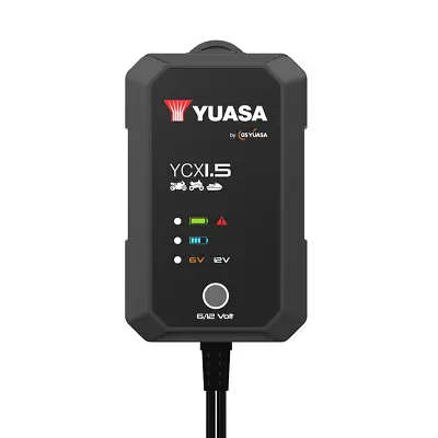 Yuasa Smart Charger 1.5a 6/12 Volt 7-stage Gsf600 Gsf1200 Gsf650 Gsf1250 Gsr750 • £70