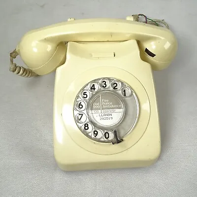 Vintage BT746F Dial Telephone. Ivory. #11 • £19.95