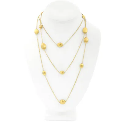 Marco Bicego 18K Yellow Gold Layered Siviglia Necklace #JB126-3 • $4200