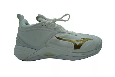 Mizuno Women's Wave Momentum 2 Volleyball Shoes White Gold Size 11 • $59.99