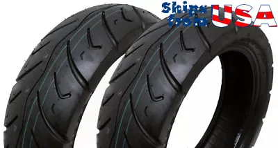 SET OF TWO: Tire 120/70-12 Tubeless Front/Rear Motorcycle Scooter Moped • $108.90