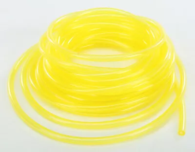 Helix 25' Feet 1/8  ID X 1/4  OD Yellow Fuel Line Vent Transparent Motorcycle • $53.65