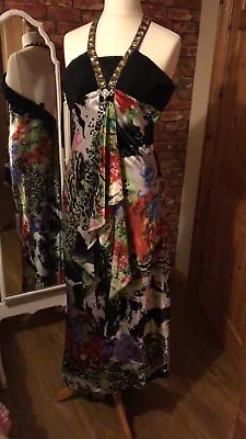 Dave & Johnny By Laura Ryner Floral Formal/Prom Dress Size 4 (UK 10) • £35