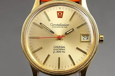 EXC+5 Omega Constellation Chronometer Electronic F300hz Date Quartz Men's Watch • $1416.34