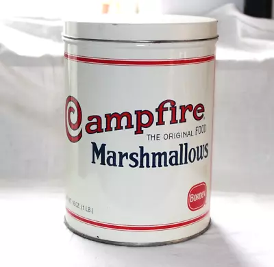 Vintage Borden Campfire Marshmallows Tin Replica Of 1920 16 Oz. • $39.75