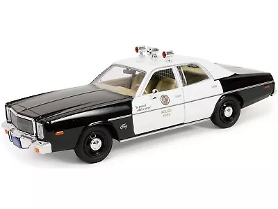 1978 Plymouth Fury Black & White  Lapd  1/24 Diecast Model By Greenlight 85591 • $26.99
