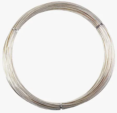925 Sterling Silver Wire | Round | Half Hard | 10-30 Gauge | 1-10 Ft | USA • $20.99