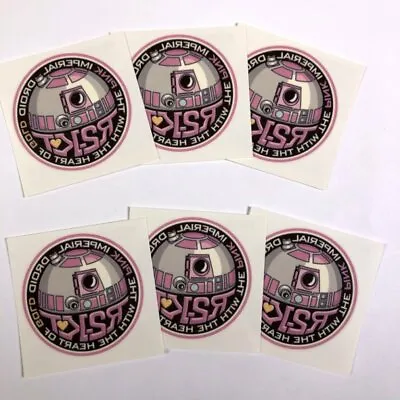 Star Wars R2-KT Pink Imperial Droid Temporary Tattoo Sticker 2x2  Lot Of 6 • $10.95