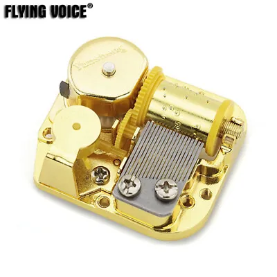 Gold Alloy Musical Movement Wind Up With 50 Tunes Option For DIY Music Box Gift • £11.99