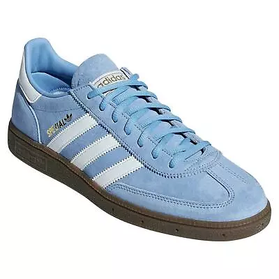 Adidas ORIGINALS MENS HANDBALL SPEZIAL TRAINERS SHOES SNEAKERS CASUAL LIGHT BLUE • £69.99