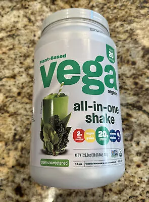 Plant Based Organic Vega Protein All In One Shake Plain Unsweetened 20g Protein • $69.95