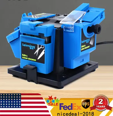 110V Multi-Task Electric Sharpener Tool Drill Bit Knife Scissor Grinder Blade • $61