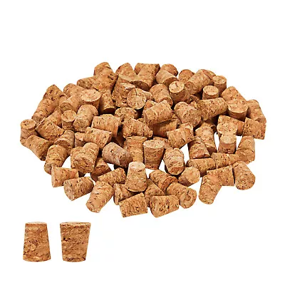 100 Pack Size #1 Tapered Cork Plugs For Crafts Jars Bottles 0.4 X0.3x0.5 In • $11.99