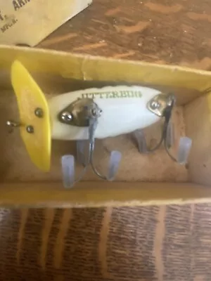 Vintage Fred Arbogast War Time Plastic Lip Jitterbug Lure In 2pc Cardboard Box • $27