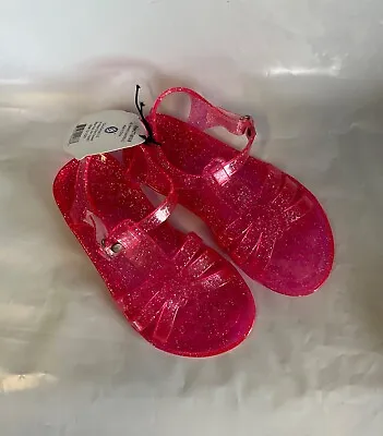 $16.95 • Buy Chatties Jellies Toddler Girls Pink Glitter Sandals 11-12
