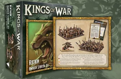 Kings Of War Ratkin Ambush Starter Set - Mantic Skaven MGKWRK103 • $38.25