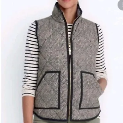 J. CREW Herringbone Quilted Excursion Vest Size Small • $10
