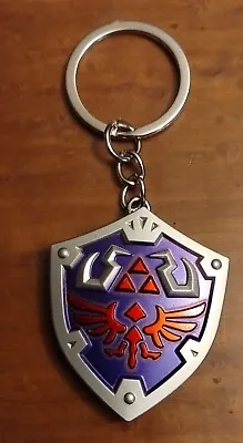 Legend Of Zelda Hyrule Sheild Keyring/ Keychain Blue • $7.99