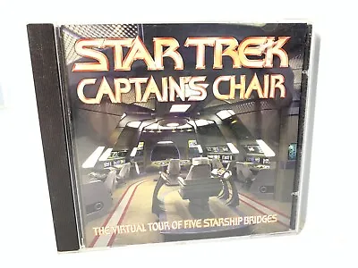 Vintage PC CD-Rom Video Game Star Trek Captains Chair PC Simulation Win 95 VGC • $15