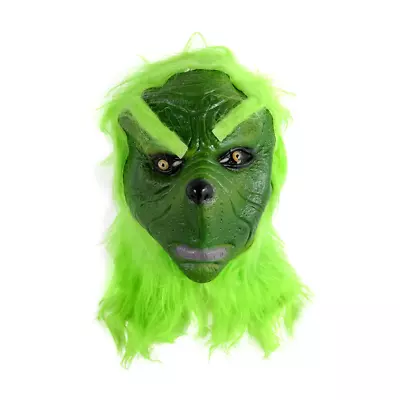 # Grumpy Green Santa The Grinch Scary Horror Halloween Costume Mask • $24.99
