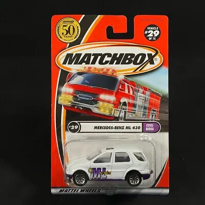 2002 Matchbox Mbx Moc 50th International Card #29 Mercedes-benz Ml 430 White • $5.49