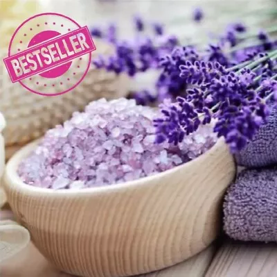 1kg Relaxing French Lavender  Bath Saltbath Soakepsom Saltveganessential Oil • $25.50