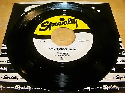Martini And His Orchestra 45 - One O'clock Jump - Specialty 687 Re • $3.99