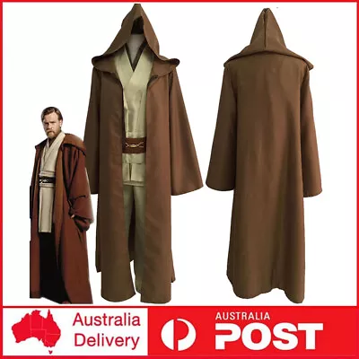Star Wars Obi Wan Kenobi Jedi Knight Master Adult Cloak Suit Halloween Costume • $58.99