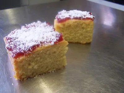 Raspberry Jam / Coconut Sponge Cake Home Made FREE POST Ex National Trust Chef • £10.99