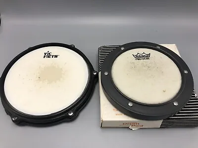 Remo Weather King Practice Pad Made In USA 6 Inch & 8” Vic Firth Pad Lot • $25