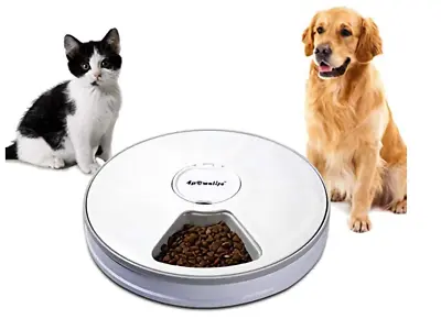 6 Meal Automatic Pet Feeder Food Dispenser  Digital Timer  Music （original $50) • $19.99