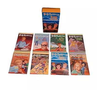 A To Z Mysteries Boxed Set Books A To H Scholastic Paperback Series Ron Roy • $16.99