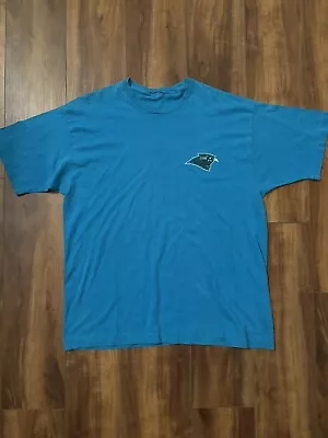 Vintage 90's Teal Carolina Panthers NFL T Shirt • $20