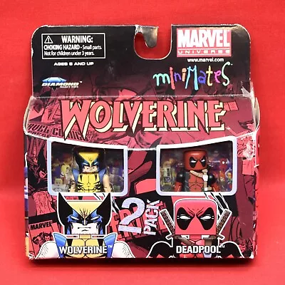 2009 Minimates Marvel Universe WOLVERINE & DEADPOOL Figure 2-Pack Set NEW 1952 • $69.92