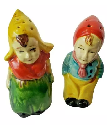 Salt And Pepper Shakers Dutch Boy And Girl Cute Vintage Collectable • $19.98