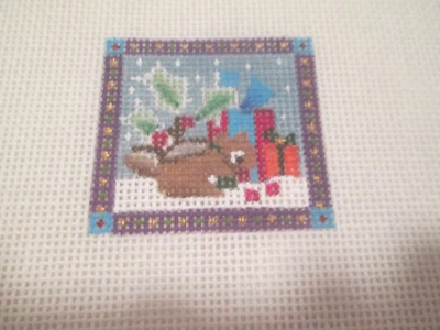 $20.96 • Buy Mini Square Christmas Animal-melissa Shirley-handpainted Needlepoint Canvas