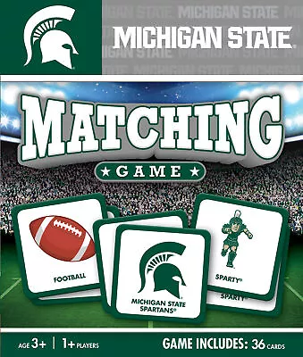 Licensed NCAA Michigan State Spartans Matching Game For Kids And Families • $14.99