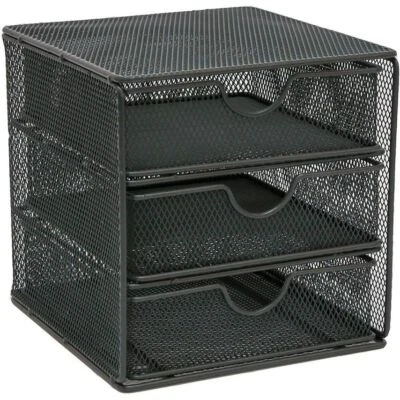£15.04 • Buy OSCO Wire Mesh 3 Drawer Chest Small Graphite SM3DS-GTE