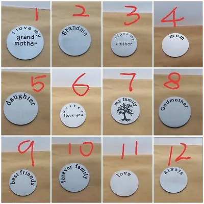 22mm Stainless Steel Back Plates For 30mm Living Memory Lockets+ Floating Charms • £1.59
