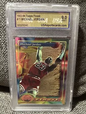 Michael Jordan 1993-94 Topps Finest # 1 Refractor • $1619.13