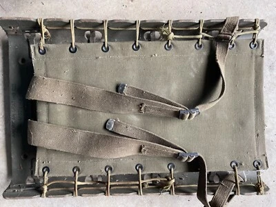 $60 • Buy Vintage US ARMY PACKBOARD Canvas & Wood Frame Backpack Pack Board