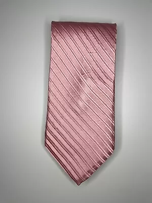 Nicole Miller Tie / All Pink Striped / 100% Silk / L-58in & W-3.75in • $11.49