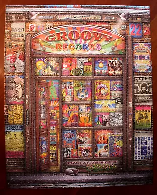 Groovy Records Springbok COMPLETE 1000 Pcs Jigsaw Puzzle 60s Classic Rock Music • $9.99