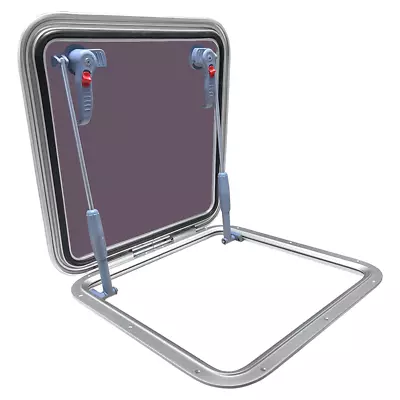 Boat RV Camper Square Aluminum Alloy Porthole Window Deck Plate Hatch Cover Lid • $115.20