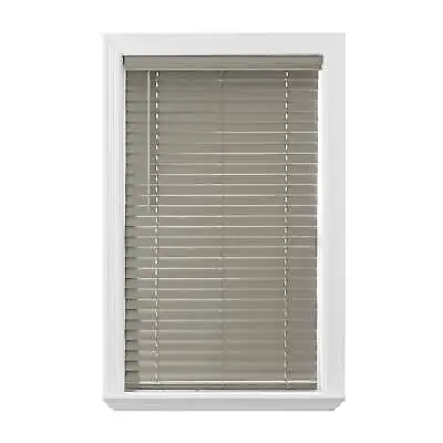2 Inch Cordless Faux Wood Horizontal Blinds Rustic Gray 30x64 • $24.86