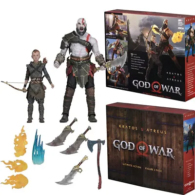 Neca God Of War Kratos Atreus Ultimate Action Figure 2 Pack Collection Official • $131.99