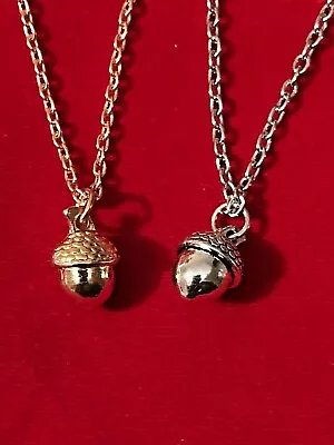 Gold/Silver Acorn Necklace ~ ~ Ebay Price ONLY £4.75 & FREE UK Post • £4.75