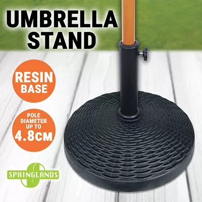 Resin Umbrella Base Parasol Stand Holder Standing Market Patio Outdoor Garden • $25.46
