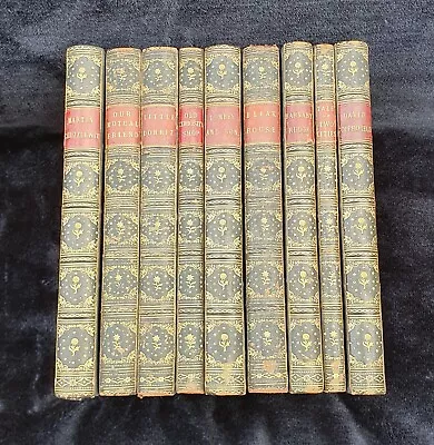 Charles Dickens 9 Volumes 1870s Hardback. • £175