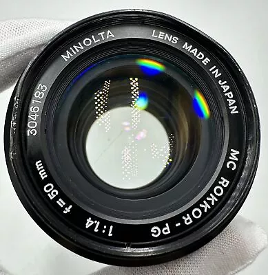 Minolta MC ROKKOR-PG 50mm 1:1.4 Lens F/1.4 • $66.50